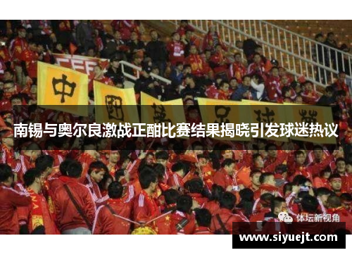 南锡与奥尔良激战正酣比赛结果揭晓引发球迷热议